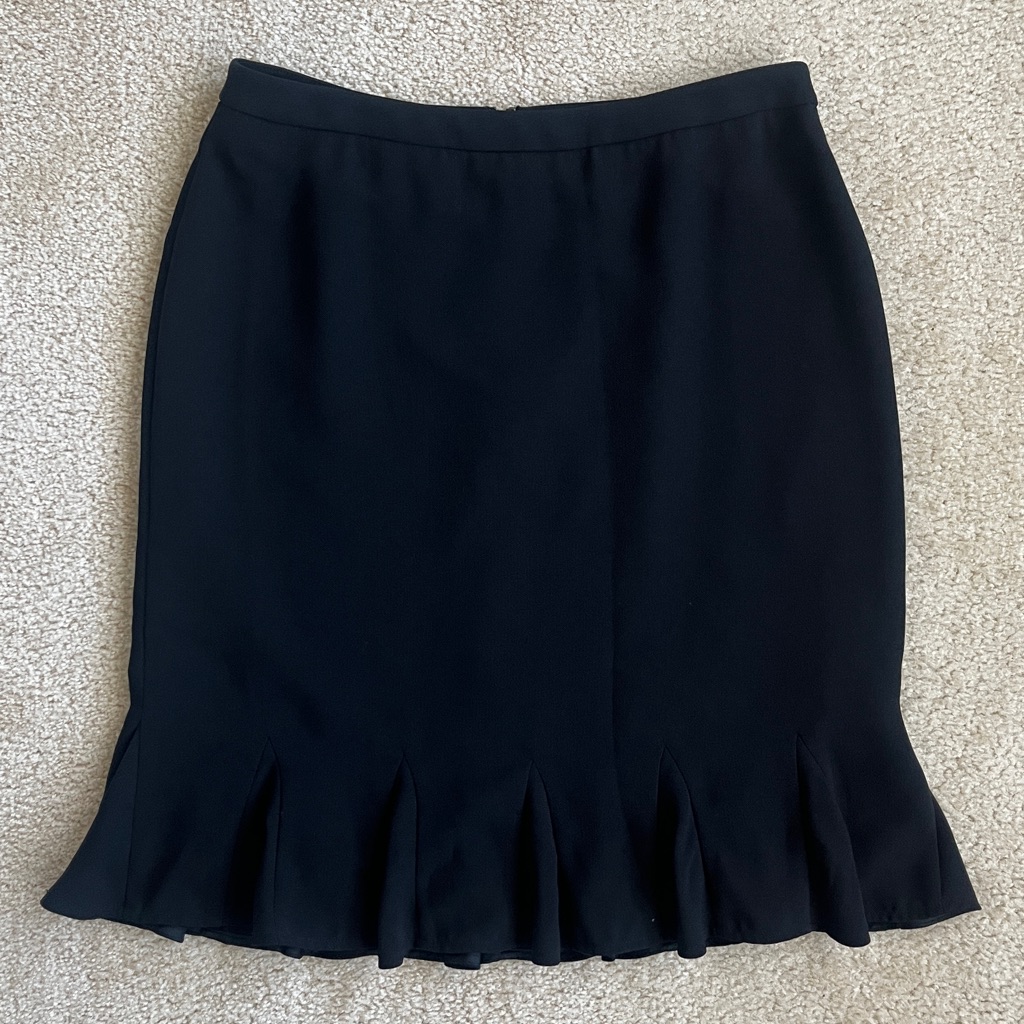 Inc Trumpet Skirt In Black Women's 8